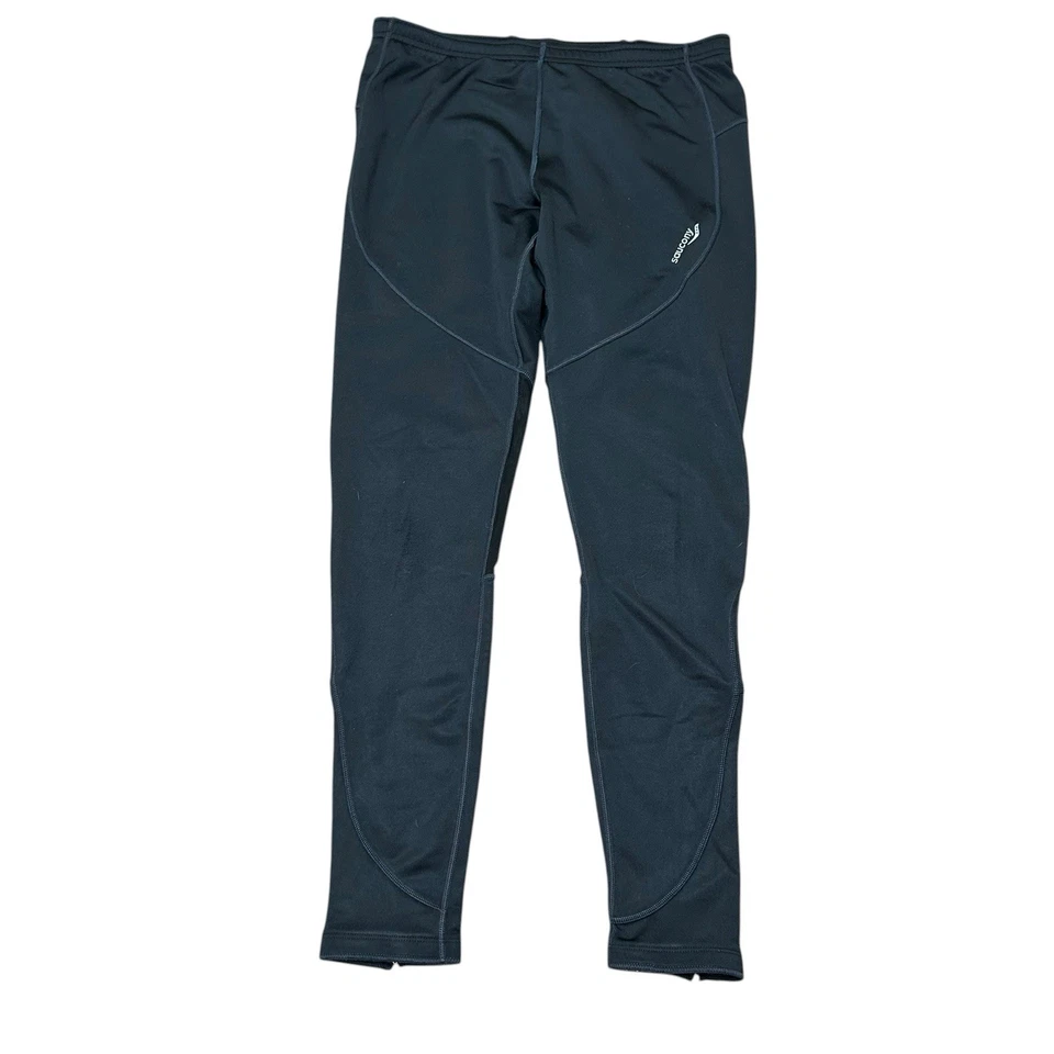 Saucony Mujer Negro Pantalones Activos Correr Leggings Cremallera Tobillo Pull On M Foto 1 de 4
