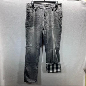 L.L. Pantalones de mezclilla Bean Favorite Fit forrados de franela pierna recta para mujer 8 2773 - Imagen 1 de 10