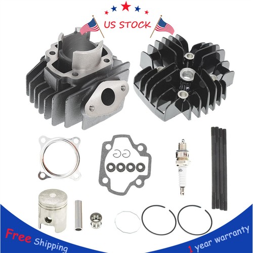 ALL-CARB 50cc Cylinder Piston Gasket Head Top End Kit For Yamaha - Foto 3