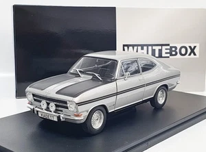 Opel Kadett B Rallye-Silver/Matte Black-WhiteBox 1:24 - Picture 1 of 12