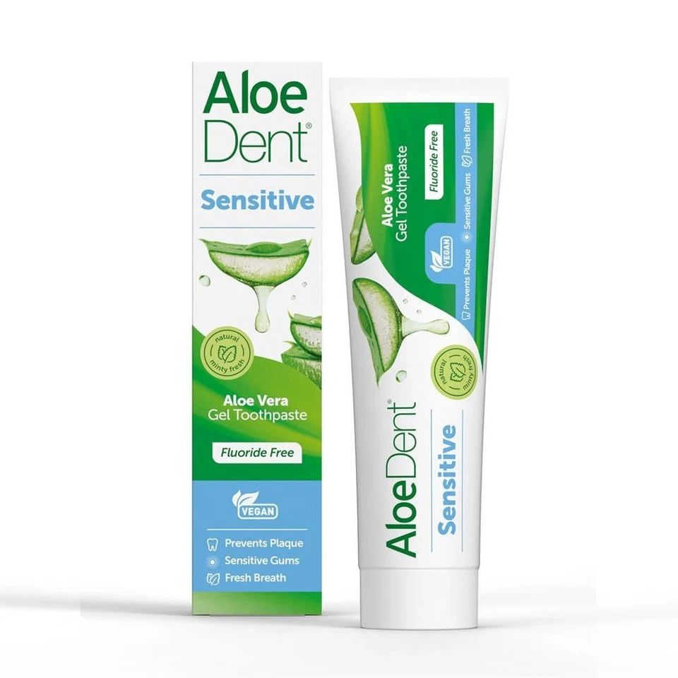 Aloe Dent Sensitive Aloe Vera Gel Toothpaste Fluoride Free 100ml