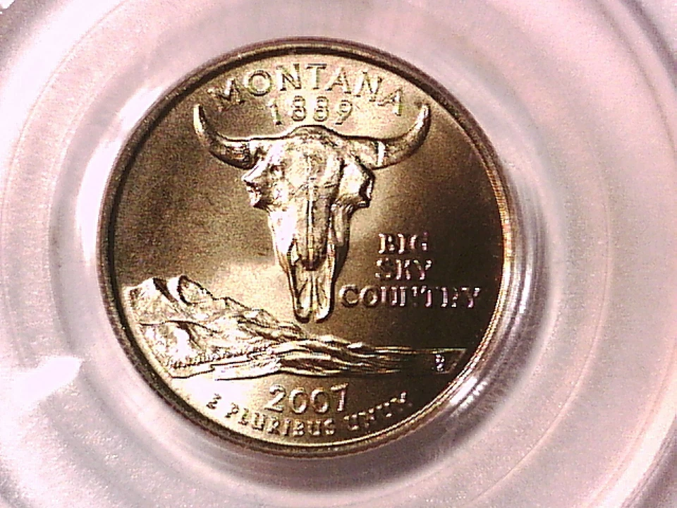 Montana 2007 P Washington State Quarter PCGS MS 68 Satin Finish 11812676 - Image 1 of 3