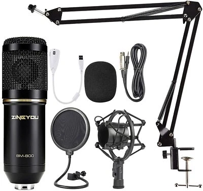 Condenser Microphone Bundle, BM-800 Mic Set for Studio Recording & Broadcasting - Image 1 of 4