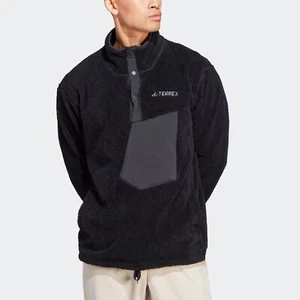 Adidas TERREX Xploric Men's Size XL Pullover High Pile Snap Fleece Jacket #553 - Picture 1 of 24