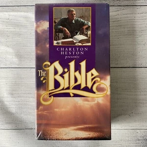 Charlton Heston Presents the Bible VHS 2 Tapes Stories from Old + New Testament - Picture 1 of 7