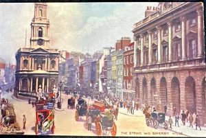 Postcards Antique 1911 Lot (7) Tuck, Raphael  Tower Bridge Trafalgar Parliament - Picture 1 of 9