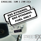 E85 Ethanol Only Brushed Sticker Gas Diesel Petrol Fuel Warning Label Car Rental