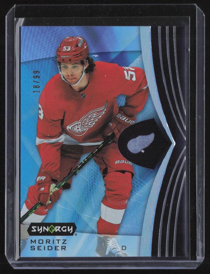 Moritz Seider 2023-24 UD Synergy /99 #46 Detroit Red Wings - Image 1 of 2