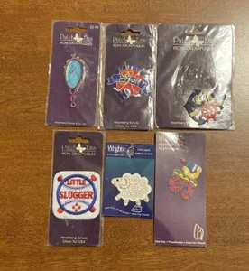 Neu Menge 6 Patch Ems Wrights bestickt Bügelbild Applikationen Baseball Golf Schafe - Bild 1 von 7