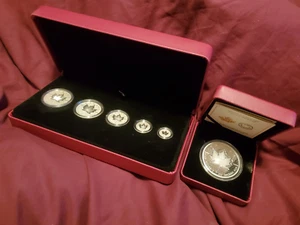 2020 Canada Pulsating Maple Leaf 2 Oz .9999 SILVER COIN & FRACTIONAL SET w/COA - Picture 1 of 15