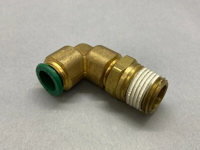 Parker W169PL-8-8 Male Elbow Brass 1/2" Tube x 1/2" NPT - Image 1 of 3