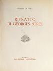 G. La Ferla - Ritratto di Georges Sorel - ed. 1933