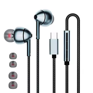 USB C Headphones for Samsung Galaxy S24 S23 FE S22 S21 S20 A53 A54 Wired Earb... - Picture 1 of 7