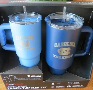 University of North Carolina Collegiate Travel Tumbler Set New In Box - Picture 1 of 3