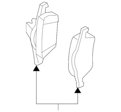 Pastillas de freno de disco delanteras genuinas Volvo C30 C70 S40 V50 para frenos de 16.5" 30742029 Foto 1 de 2