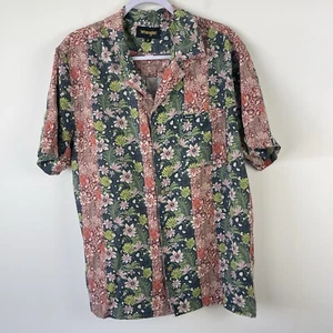 Wrangler Aloha Mens Shirt Size M Button Up Short Sleeve 110% Tencel Summer - Bild 1 von 10