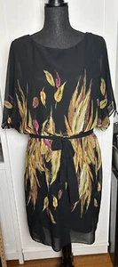 Vestido Sandra Darren Mujer 16 Negro Multicolor Boho Mangas Doleman - Imagen 1 de 21