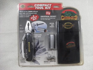 Endeavor Compact Tool Kit Multi-Tool Gator Grip Socket Adapter w/Pouch - New - Bild 1 von 2