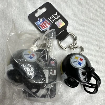 Lot of two - NEW Pittsburgh Steelers Helmet Keychains KBH2301 - Image 1 of 2