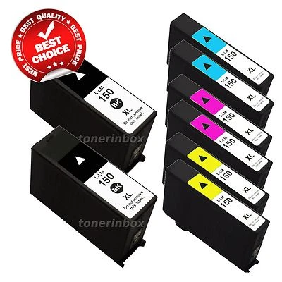 8 Pack New 150XL Ink Cartridge Fits Lexmark Pro715 Pro 915 S315 S415 S515 - Image 1 of 4