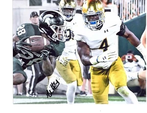 Te'Von Coney Notre Dame irlandés firmado a mano autografiado 8x10 foto de fútbol ND e - Imagen 1 de 1
