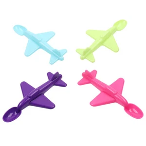 Fashion Baby Training Spoon Airplane Shape Long Handle Children Spoon Tablew Px - Picture 1 of 11