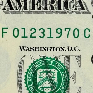 January 23rd 1970 Dollar Jan 23 1970 Birthday Gift Dollar Number Uncirculated $1 - Picture 1 of 3