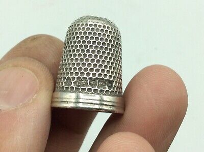 Fantastic Antique Collectible CH Sterling Silver Sewing Thimble Chester • 9.99£