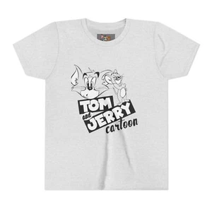Tom and Jerry Youth Tee, Cartoon Shirt for Kids, Fun Summer T-Shirt, Gift [...] - Picture 1 of 9