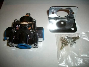 FMR ADJUSTABLE ALUMINUM FUEL PRESSURE REGULATOR SATIN 4-9 PSI 3/8" NPT P/N S6451 - Picture 1 of 6