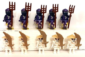 10 Lego Ninjago Armee Figuren Skelett Legacy + Ghost Legacy - Bild 1 von 1