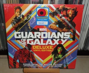 GUARDIANS OF THE GALAXY DELUXE RED & YELLOW LP SONGS & SCORE DAVID BOWIE 1OCC - Picture 1 of 5