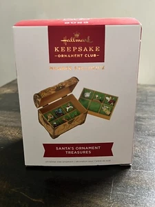 Hallmark 2023 Santa's Ornament Treasures Keepsake Exclusive 50th Anniversary - Picture 1 of 2