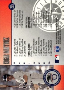 1996 Leaf #205 Tony Gwynn / Edgar Martinez Checklist HOF - Picture 1 of 2