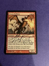MTG Magic Utvara Hellkite Signed F&B Artist Proof X1 Return To Ravnica Mark Zug