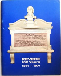Revere 100 Years 1871-1971 RARE Many Historical Photographs - Picture 1 of 1
