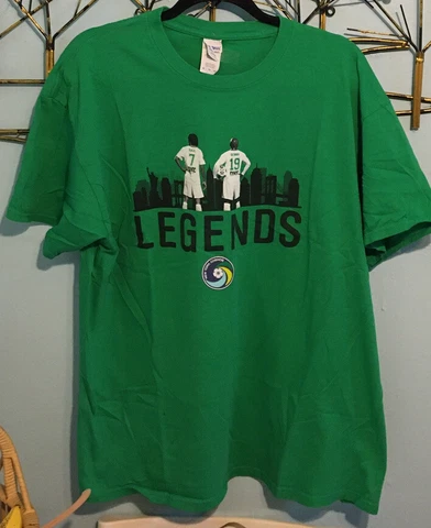 New York Cosmos Adult XL featuring Raul and Senna Legends T-shirt Mb1 Cover