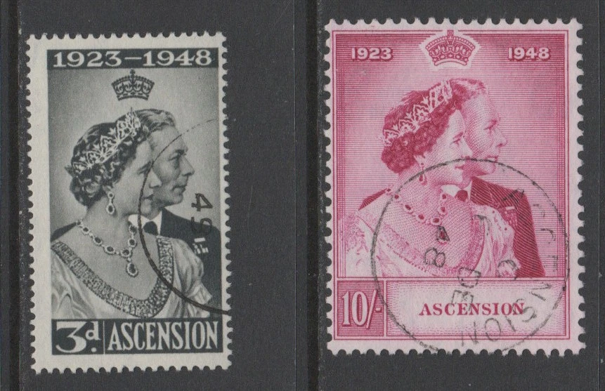 Boda de plata Ascensión 1948 Sc 52-53 en muy buen estado usada CV $55,35 Foto 1 de 1