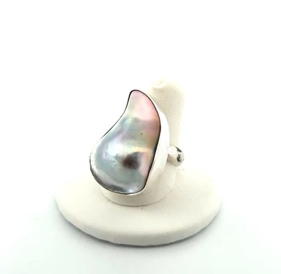 Tamaño: 8,5 Anillo Vintage Charles Albert Plata de Ley 925 Blister Perla 15,2 g Foto 1 de 4