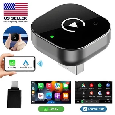 USB Auto Wireless CarPlay Adapter For Apple Android Wireless Dongle Plug ＆ Play - Image 1 of 4
