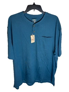 Red Head Bass Pro Shop Herren Henley Hemd Kurzarm Gr. XL Blau Neu mit Etikett - Bild 1 von 8