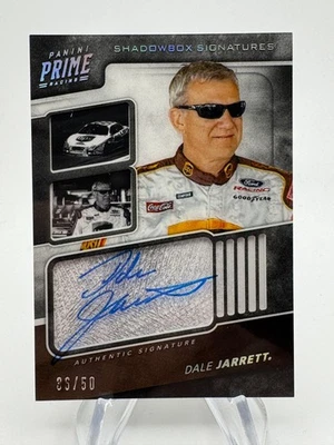 2018 PRIME Racing DALE JARRETT Shadowbox Signatures Auto /50 #SSDJ - Image 1 of 2