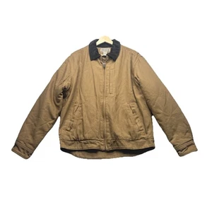 Duluth Trading Co Fire Canvas hellbraune Jacke Herren Medium Sherpa gefüttert Arbeitskleidung dick - Bild 1 von 16
