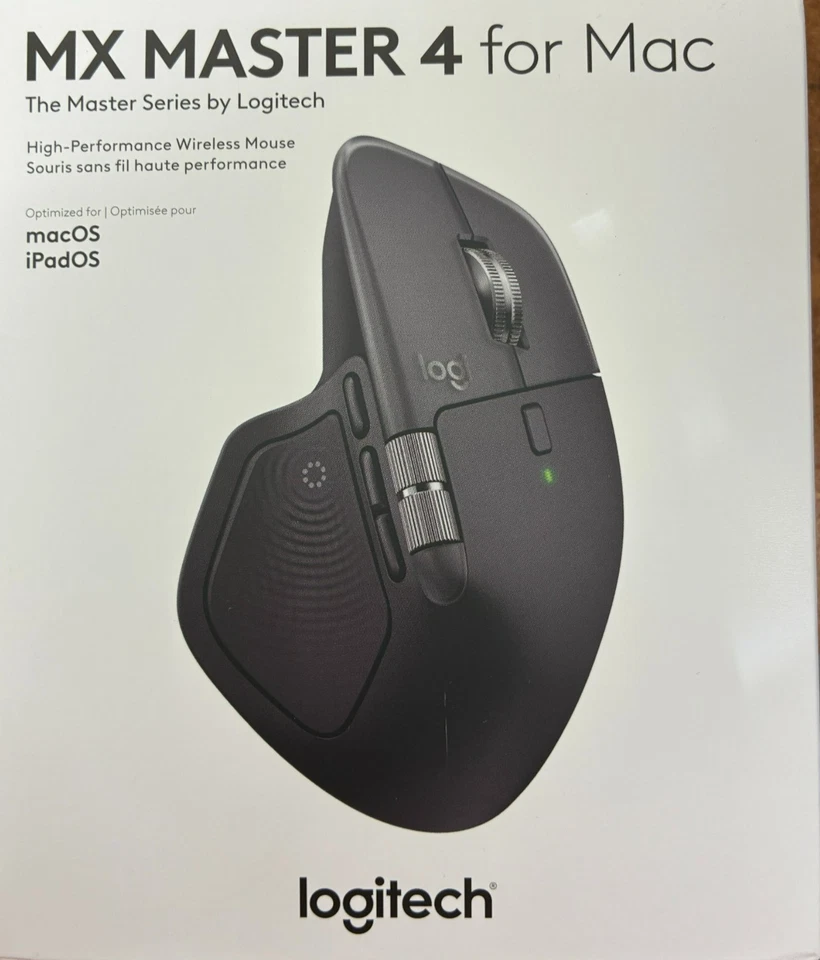 Logitech 910-007575 MX MASTER 4 FOR MAC PERFORMANCE WIRELESS MOUSE - BLACK