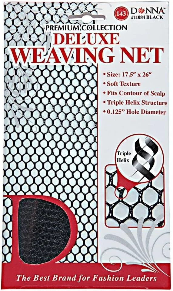 Donna Deluxe Weaving Net 17.5" X 26" Black Weaving Net for Crochet Hairstyles Wo - Image 1 of 1