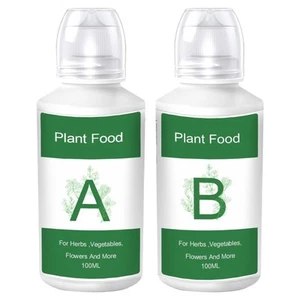 Nutrientes Hidropónicos A & B, 200Ml Alimento Vegetal para Sistema de Cultivo Interior - Imagen 1 de 11