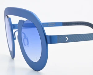 Blackfin Sonnenbrille BF822 ARC COL840 LTD499 Rund Blau Avantgarde Eye Catcher - Picture 1 of 13