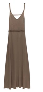 Vestido de punto Zara para dama talla pequeña marrón  - Imagen 1 de 8