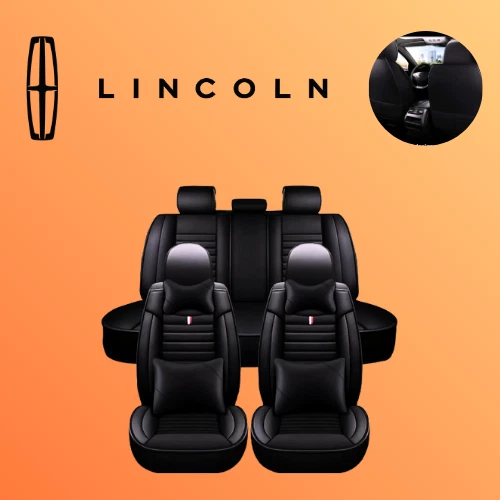 Funda de asiento de cuero de 5 asientos de lujo para todos Lincoln Foto 1 de 4