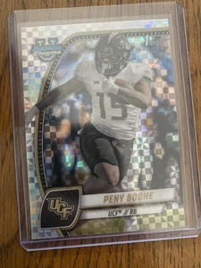2024 Bowman Chrome U Football PENY BOONE x-fractor Bowman First UCF trading Card - Picture 1 of 2